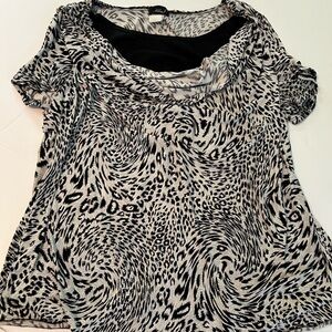 Leopard Print Top with scoop neck